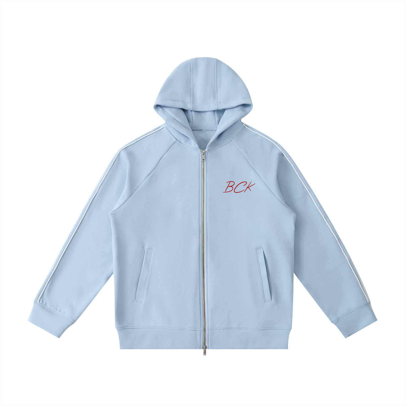 Heavyweight Raglan Sleeve Zip Hoodie