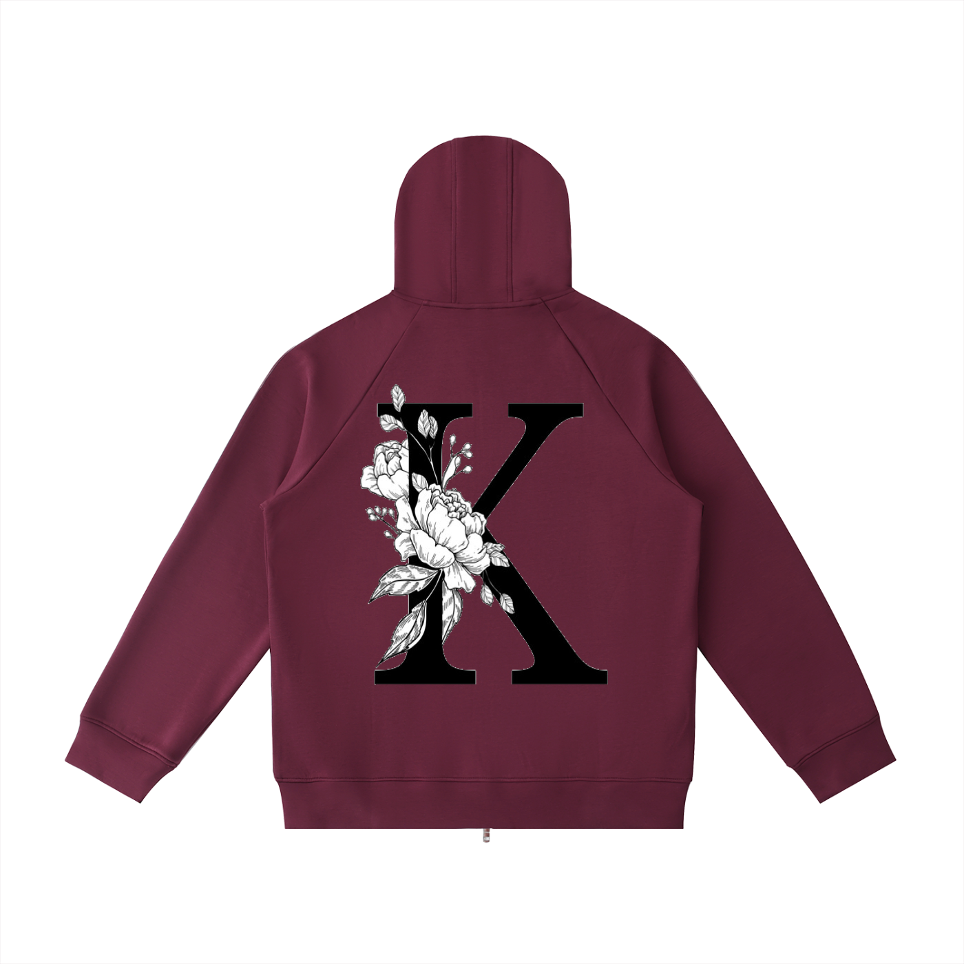 Heavyweight Raglan Sleeve Zip Hoodie