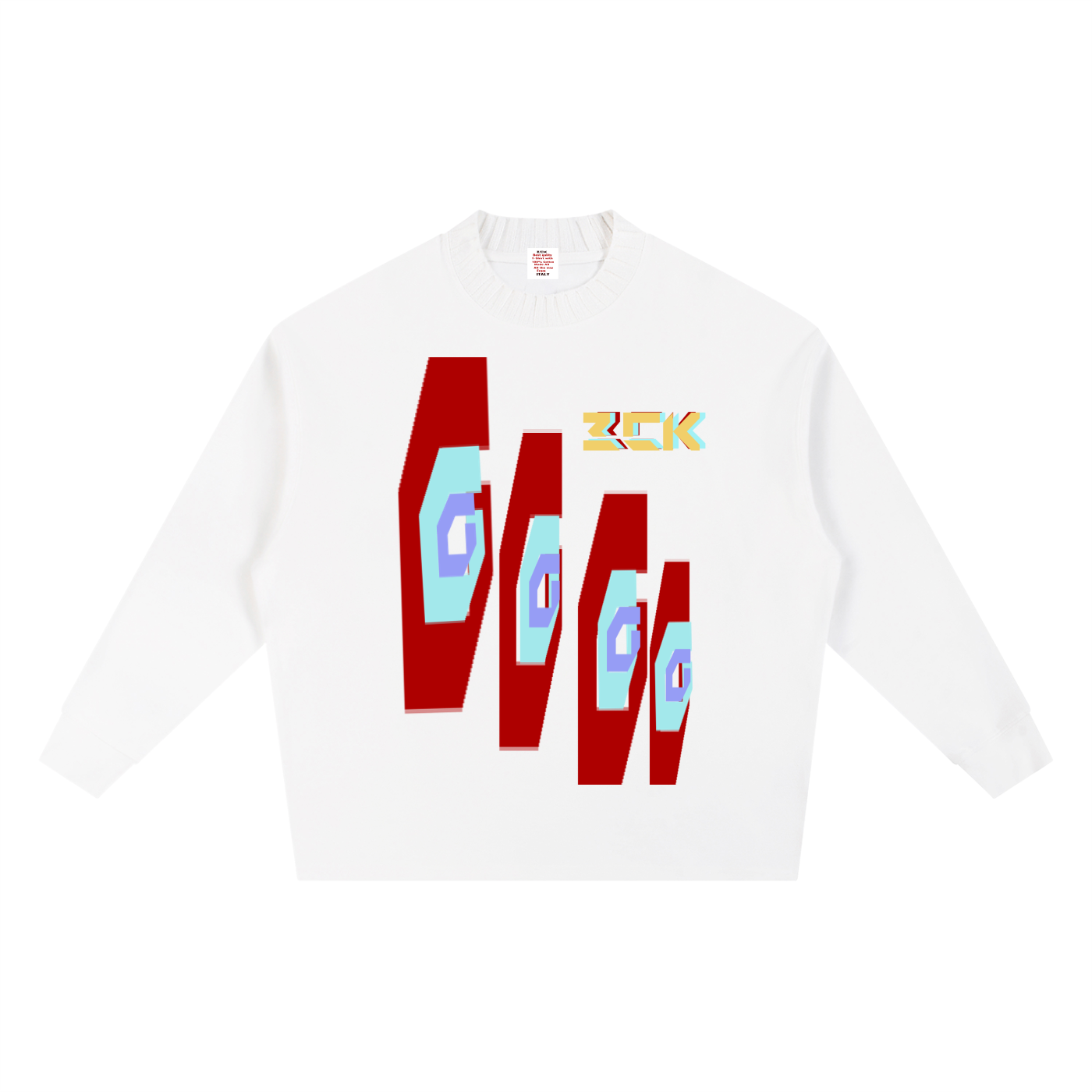 Knitted Round Neck Oversize Sweatshirt