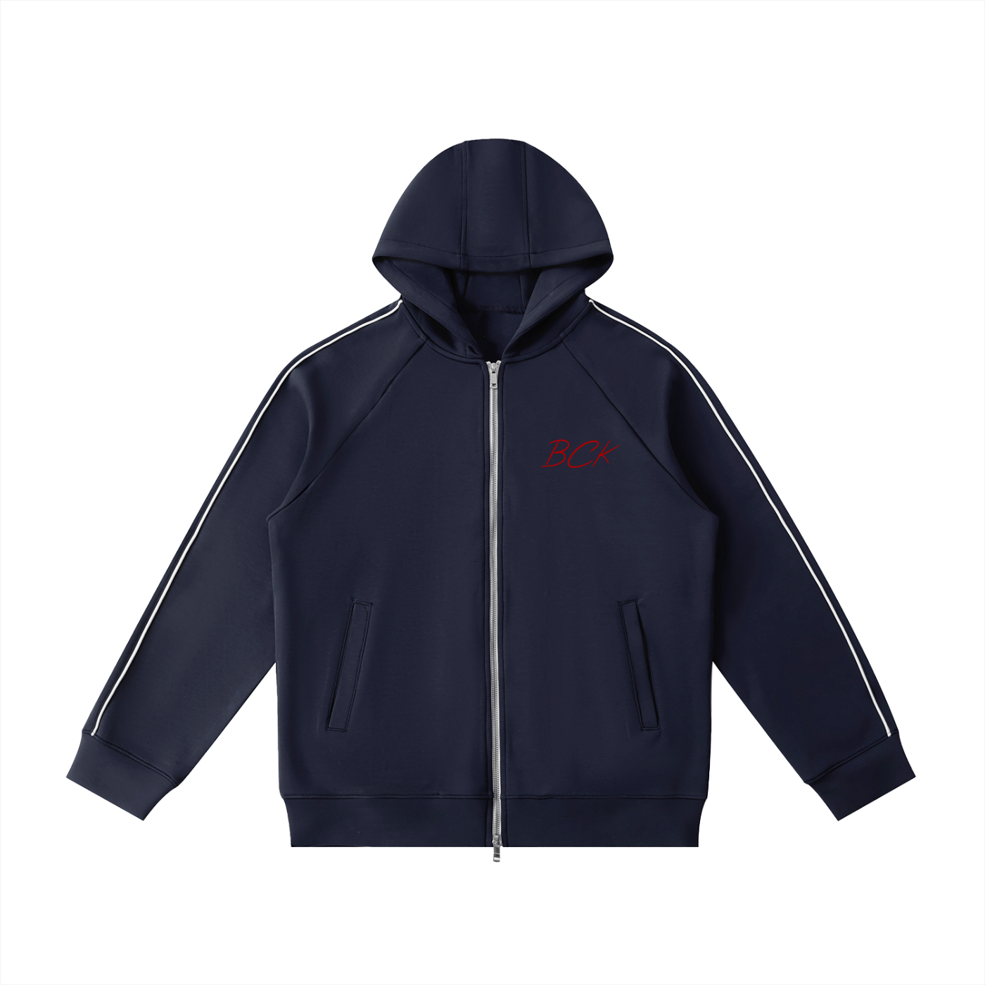 Heavyweight Raglan Sleeve Zip Hoodie
