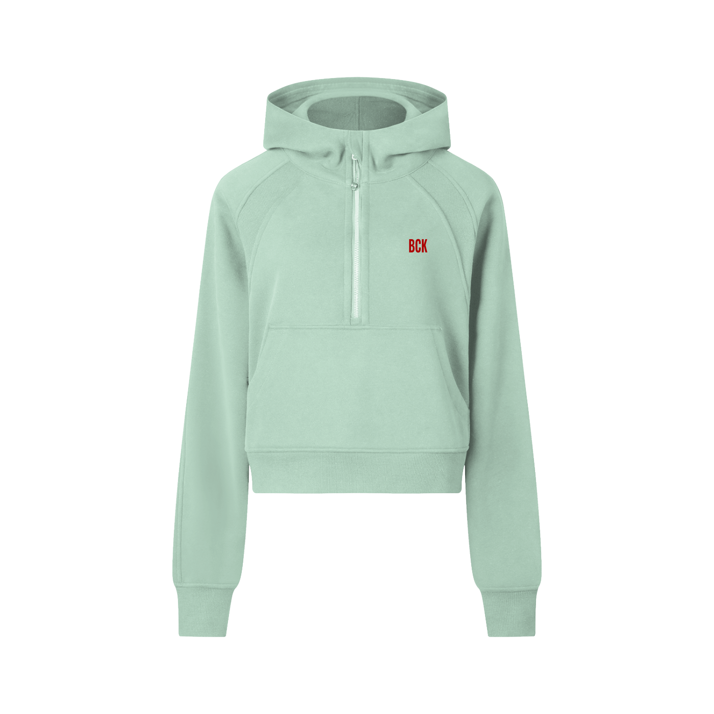 Cropped Half-Zip Hoodie