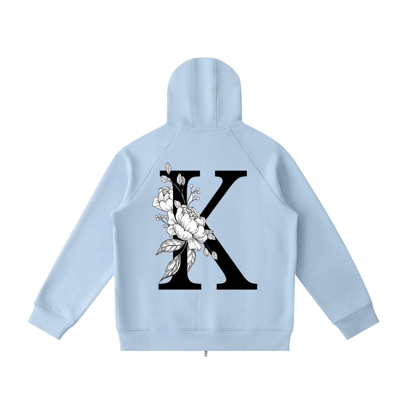 Heavyweight Raglan Sleeve Zip Hoodie